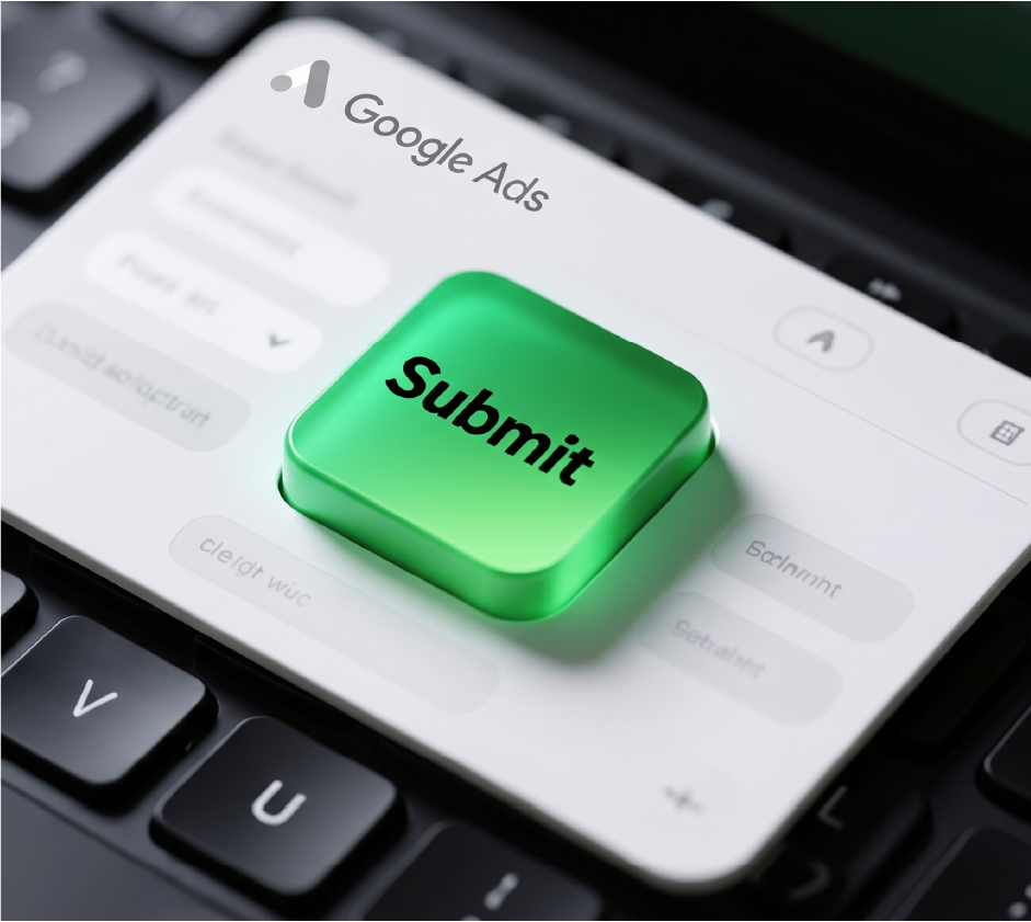 Especialista de la agencia de marketing digital Hello analizando los indicadores de gestión de una campaña de Google Ads en Ecuador mediante una laptop.